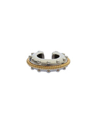 Mae Two-Tone Silver and Gold Ear Cuffs