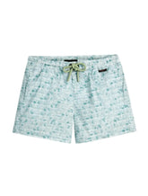 Charlie Green Abstract Quick-Dry Swim Shorts for Kids