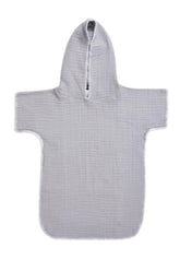 Kids Hooded Poncho Towel in Grey - Piccolo