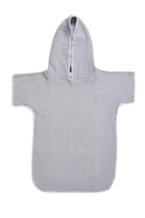 Kids Hooded Poncho Towel in Grey - Piccolo