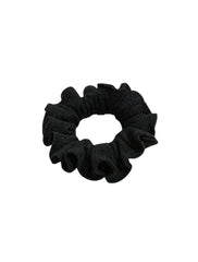 Peggy Shiny Black Scrunchie