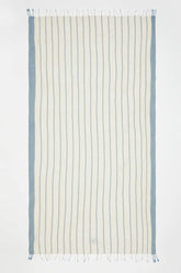 Capri Baby Blue/Beige Beach Towel