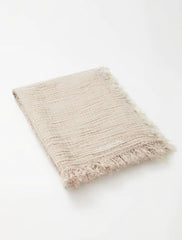 Ibiza Towel in Beige and Ecru