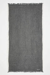 Ibiza Towel in Black and Ecru