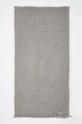 Ibiza Towel in Dark Grey and Ecru