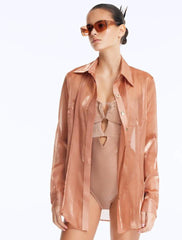 Marche Transparent Beige Sunglasses