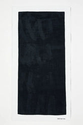 Monaco Black/White Two-Tone Quick-Dry Beach Towel