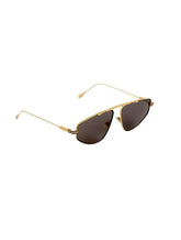 Sting Slim Aviator Sunglasses with Gold Frame and Matt Black Finish