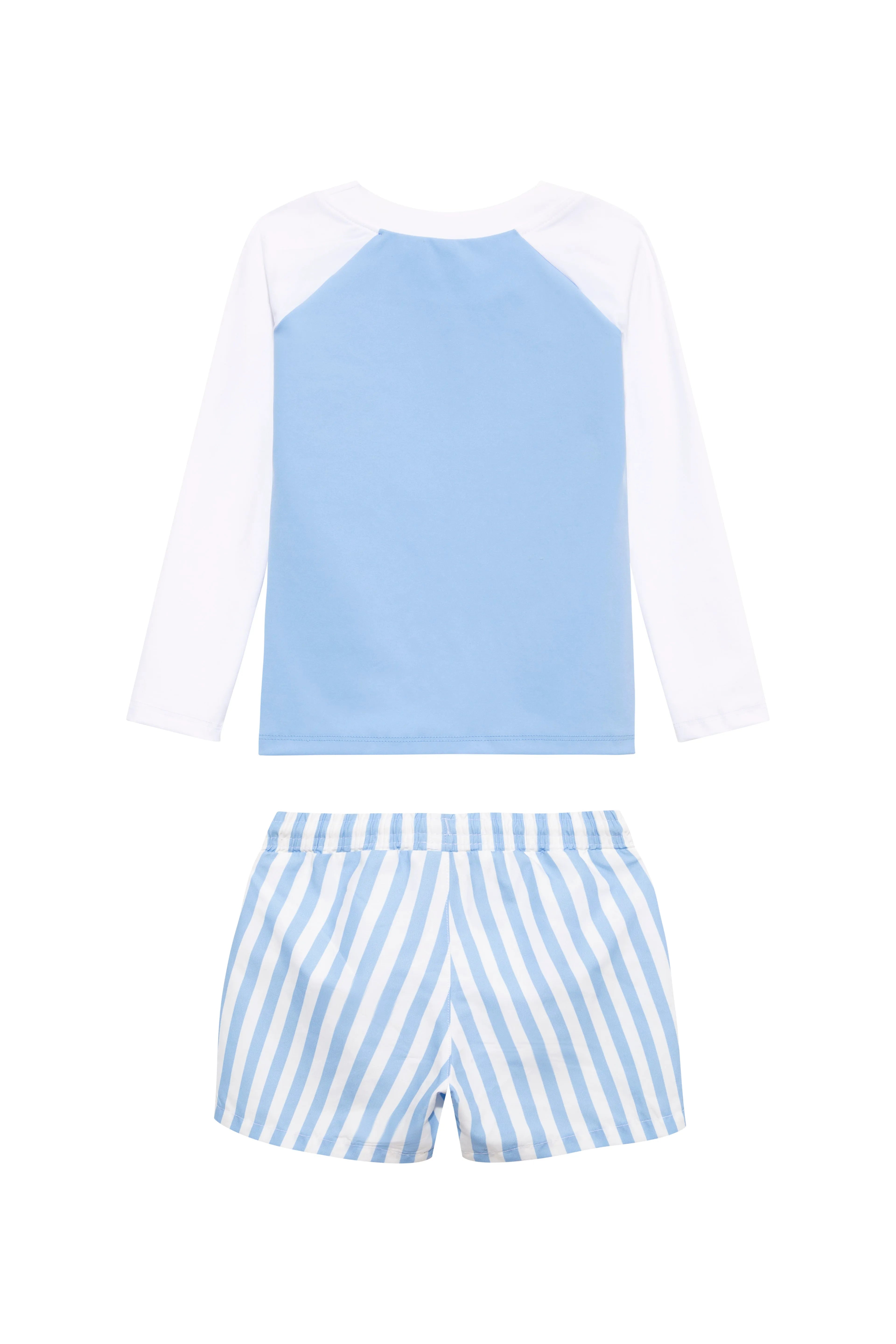 Venterol Kids Long Sleeve Swim Set - Blue and White