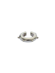 Sasha Silver Ear Cuff with Minimal Hoop Design