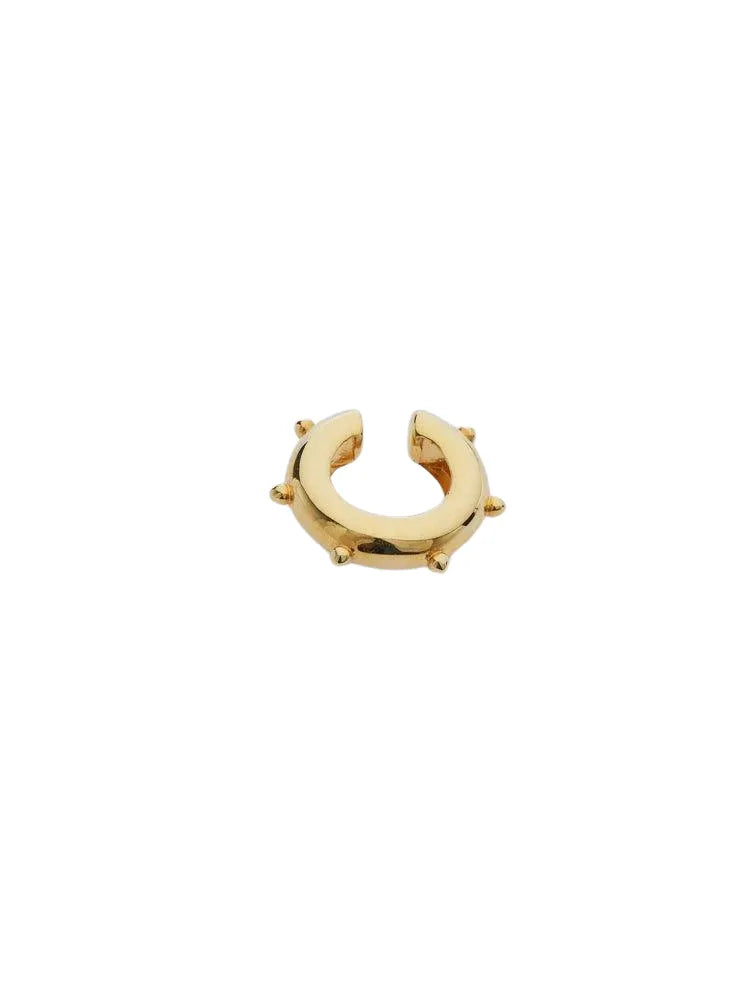 Sasha Gold Ear Cuff with Minimal Hoop Design