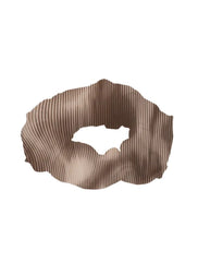 Peggy Black Distressed Scrunchie
