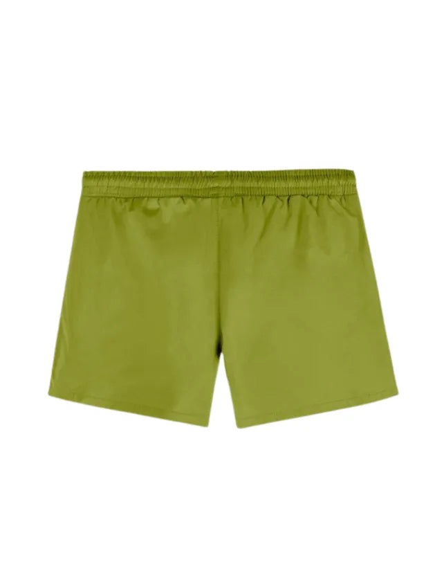 Charlie Kids Olive Green Quick-Dry Swim Shorts