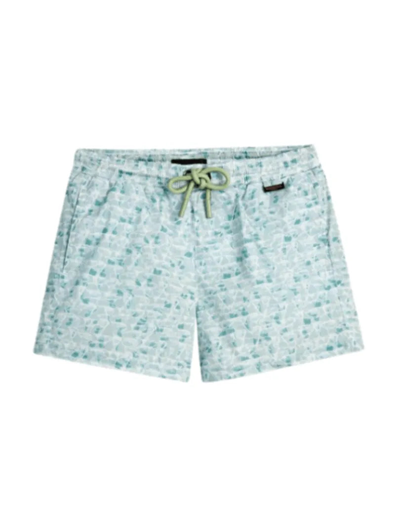 Charlie Green Abstract Quick-Dry Swim Shorts for Kids