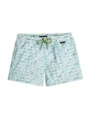 Charlie Green Abstract Quick-Dry Swim Shorts for Kids