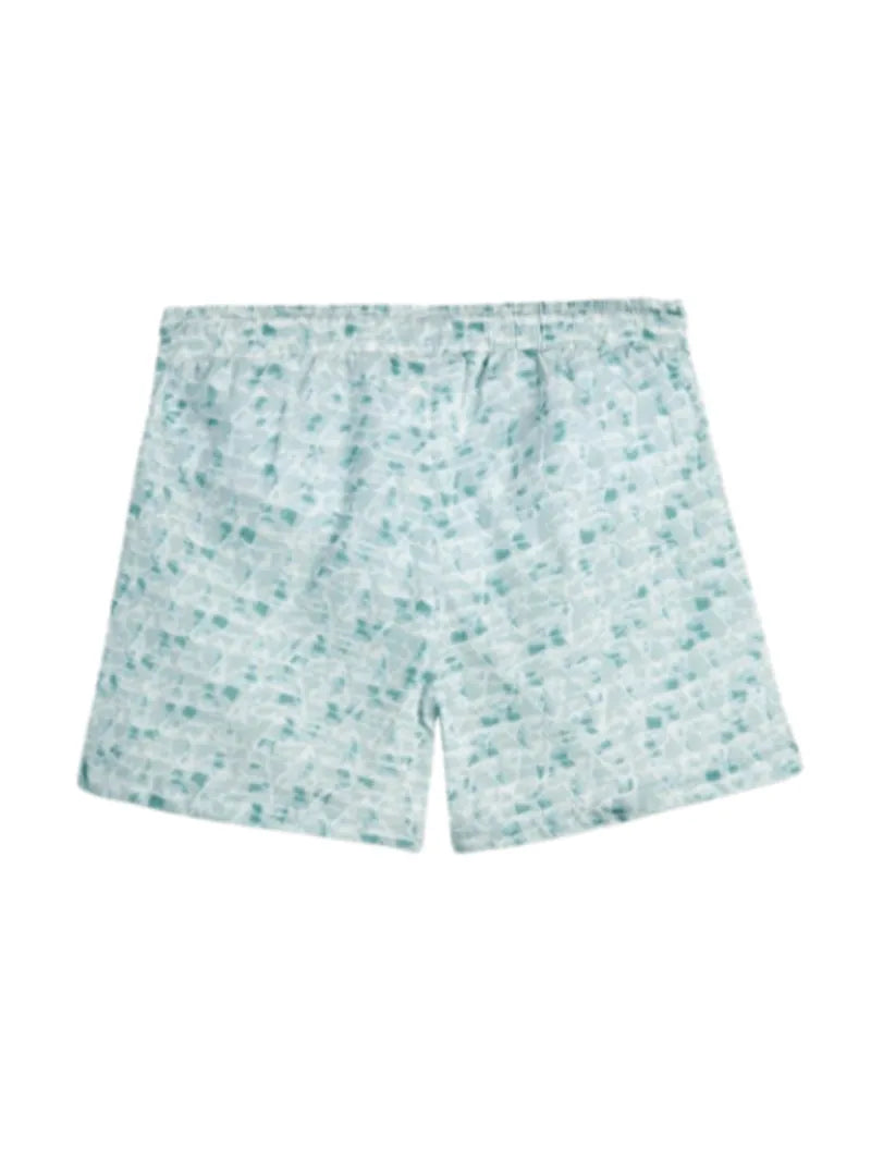 Charlie Green Abstract Quick-Dry Swim Shorts for Kids