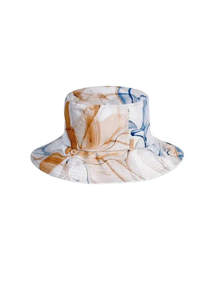 Orlando Blue Abstract Kids Bucket Hat