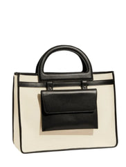 Ludovica Bag in Ecru and Black