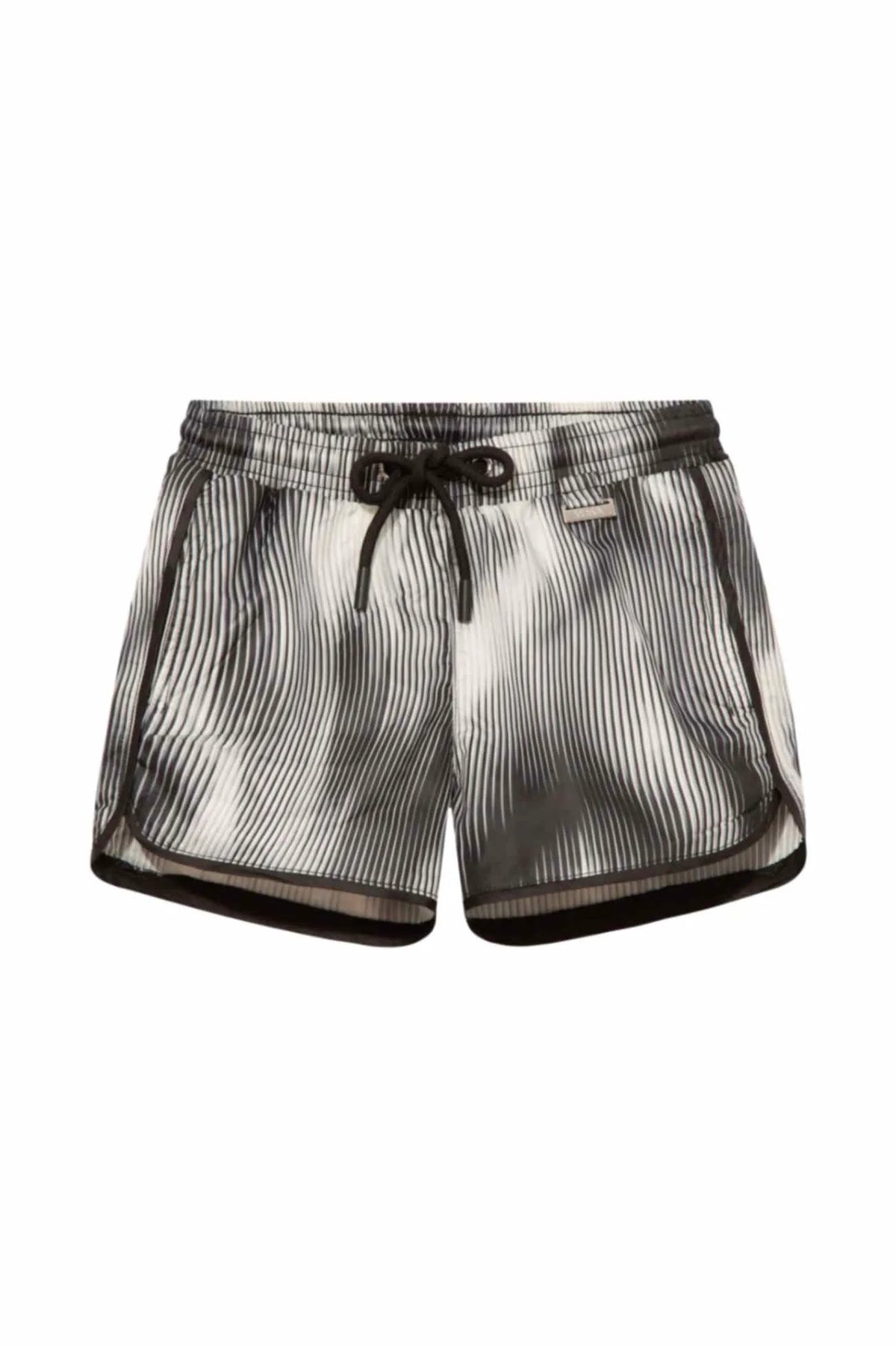 Finn Black Optical Swim Shorts