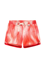 Finn Red Optical Swim Shorts
