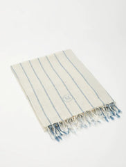 Capri Baby Blue/Beige Beach Towel