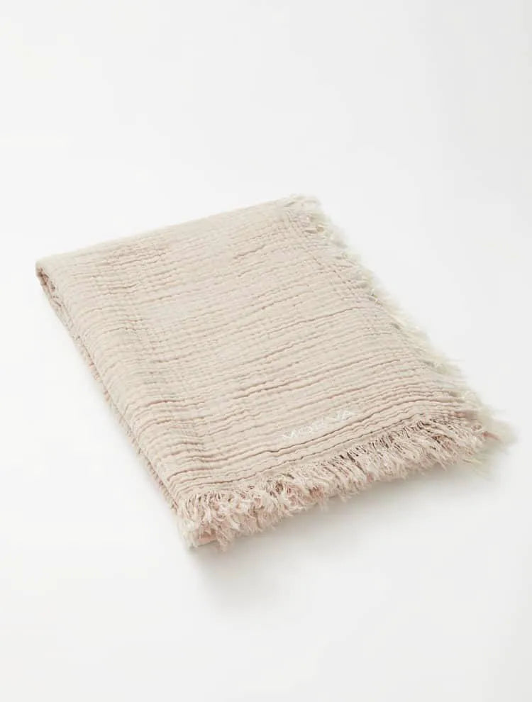 Ibiza Towel in Beige and Ecru