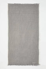 Ibiza Towel in Dark Grey and Ecru