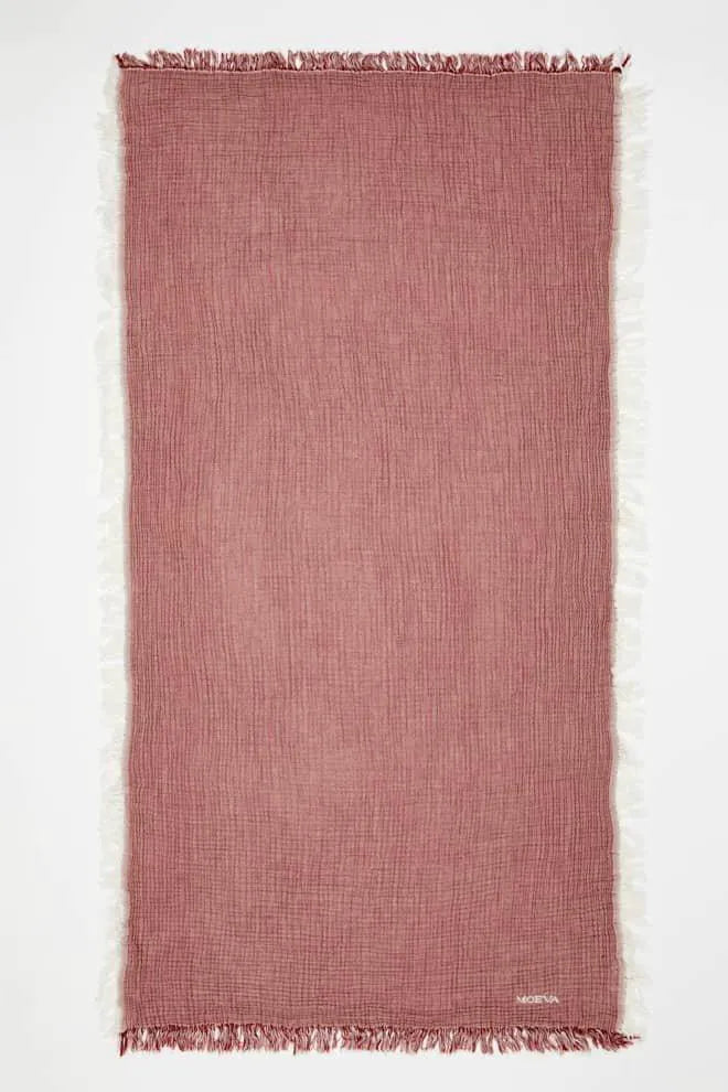 Ibiza Red Ochre/Ecru Towel