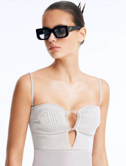 Marche Black Blue Sunglasses