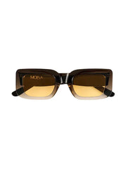 Marche Black to Orange Gradient Sunglasses