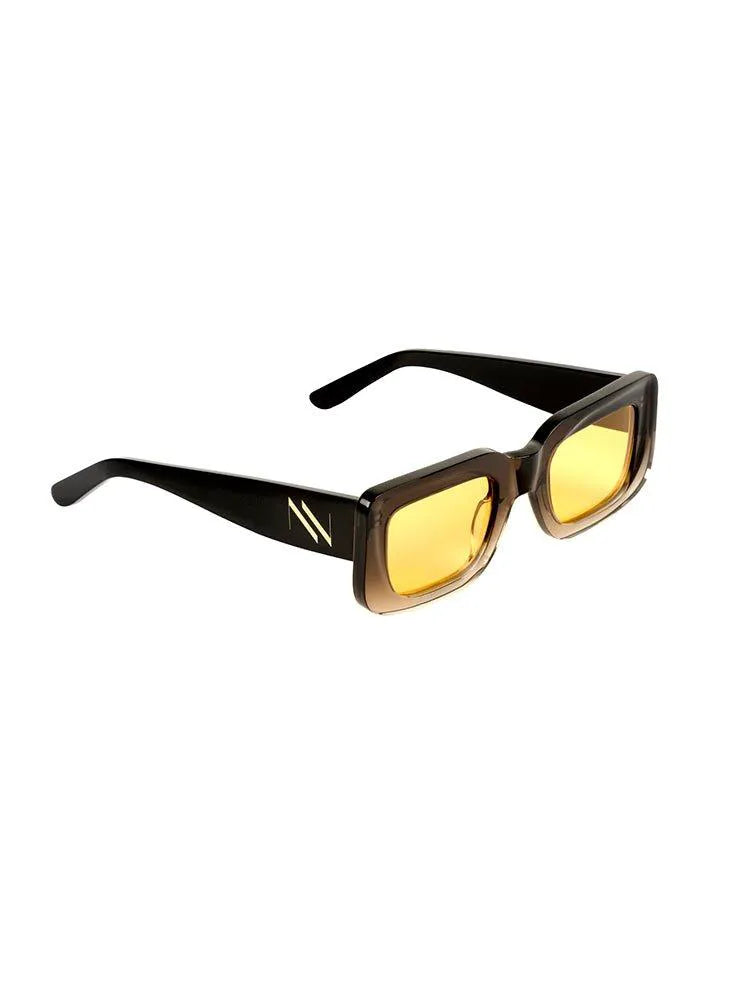 Marche Black to Orange Gradient Sunglasses