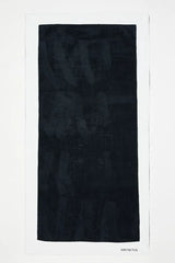 Monaco Black/White Two-Tone Quick-Dry Beach Towel