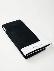 Monaco Black/White Two-Tone Quick-Dry Beach Towel