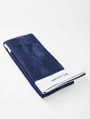 Monaco Towel in Dark Blue and White