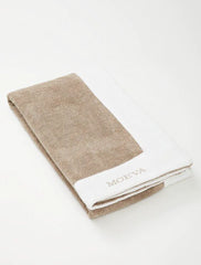 Monaco Nude/White Two-Tone Fast-Drying Beach Towel