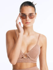 Sting Brown Rose Gold Sunglasses
